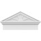 Ekena Millwork Peaked Cap 4 Spoke Architectural PVC Combination Pediment, 24"W x 12-7/8"H x 2-3/4"P (Pitch 6/12) PEDPC024X130PKC04 - alternate 2